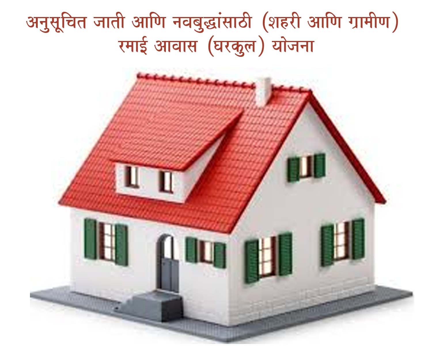 अनुसूचित जाती आणि नवबुद्धांसाठी (शहरी आणि ग्रामीण) रमाई आवास (घरकुल) योजना