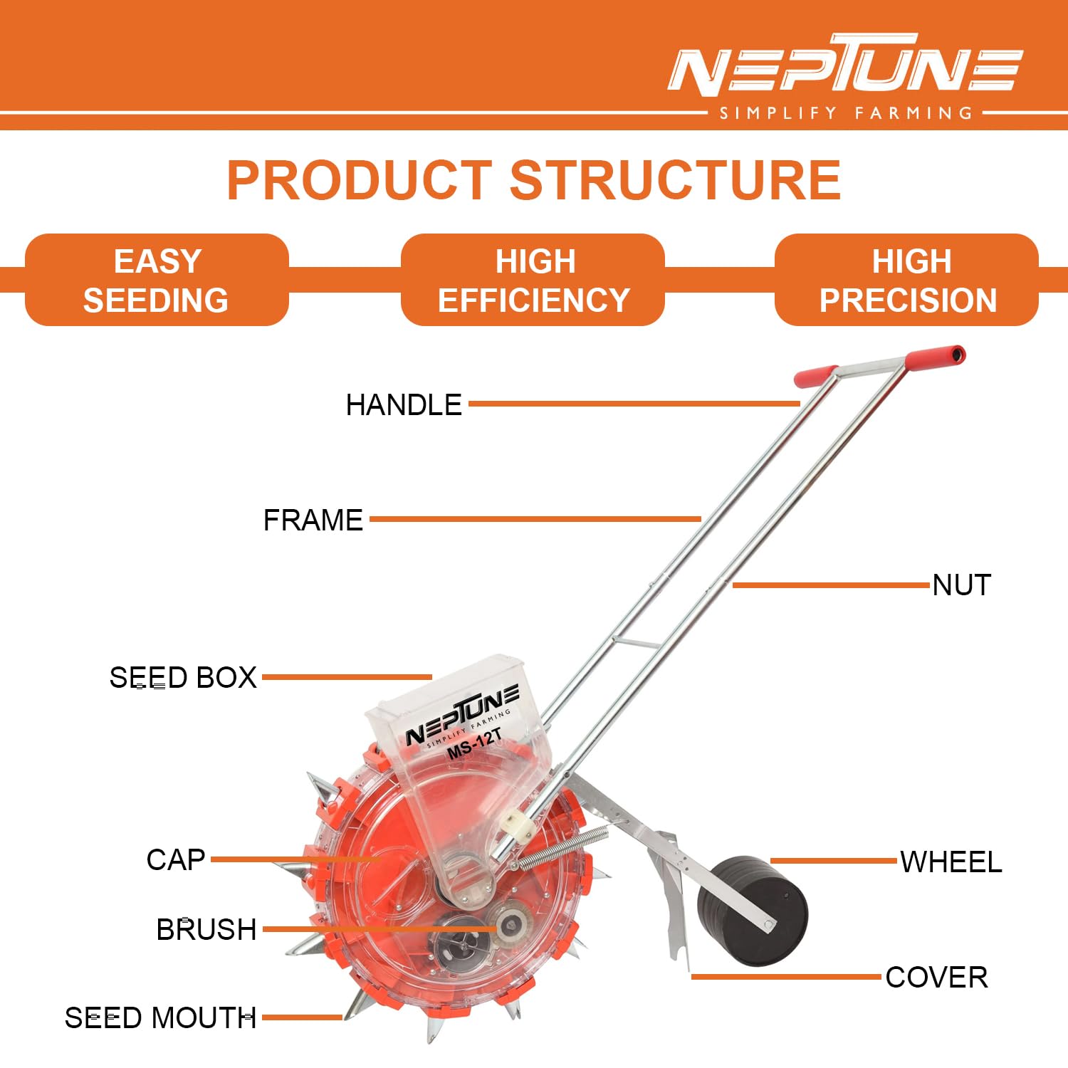 Neptune Hand Operated Seeder नेपच्यून मैनुअल सीडर
