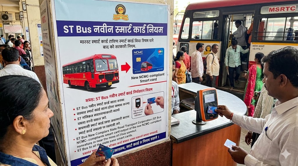 एसटी बस नवीन स्मार्ट कार्ड नियम (ST Bus New Smart Card Rules)