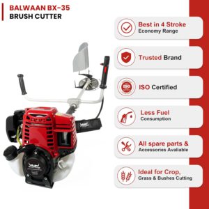 Best Brush Cutter Machine in India 2026 – Balwaan BX-35 4-Stroke Review & Price