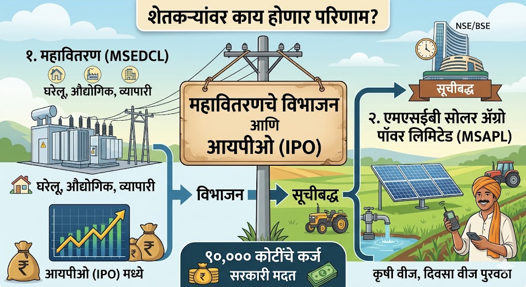 MSEDCL Bifurcation & IPO महावितरणचे विभाजन आणि आयपीओ