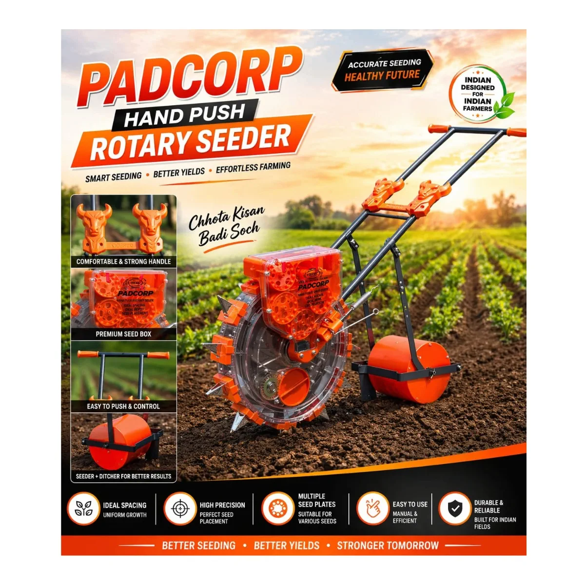Pad Corp Seeder Machine Price