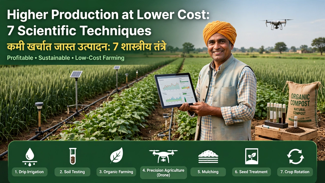 Higher Production at Lower Cost 7 Scientific Techniques कमी खर्चात जास्त उत्पादन 7 शास्त्रीय तंत्रे