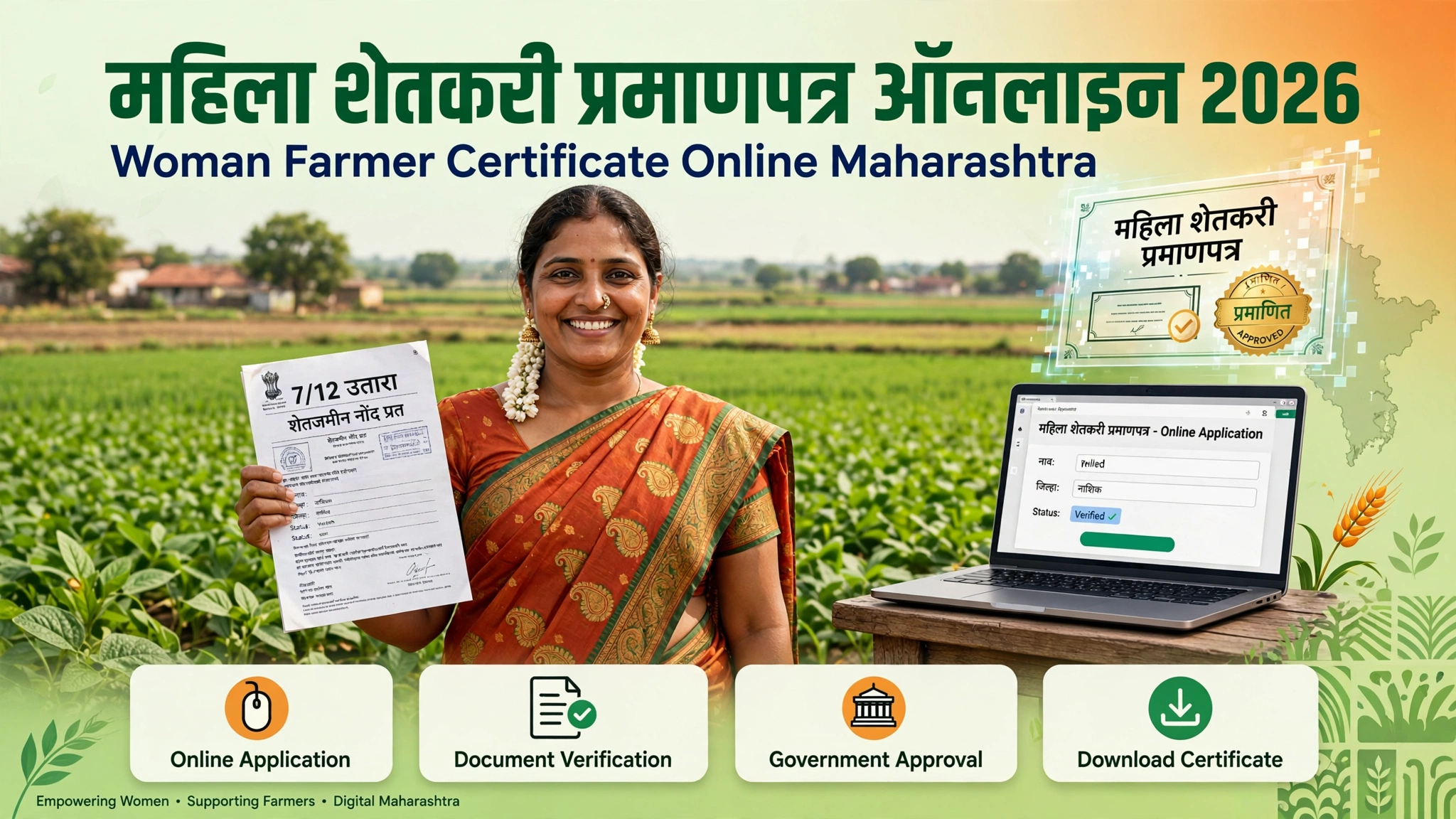 Women Farmer Certificate Apply Online