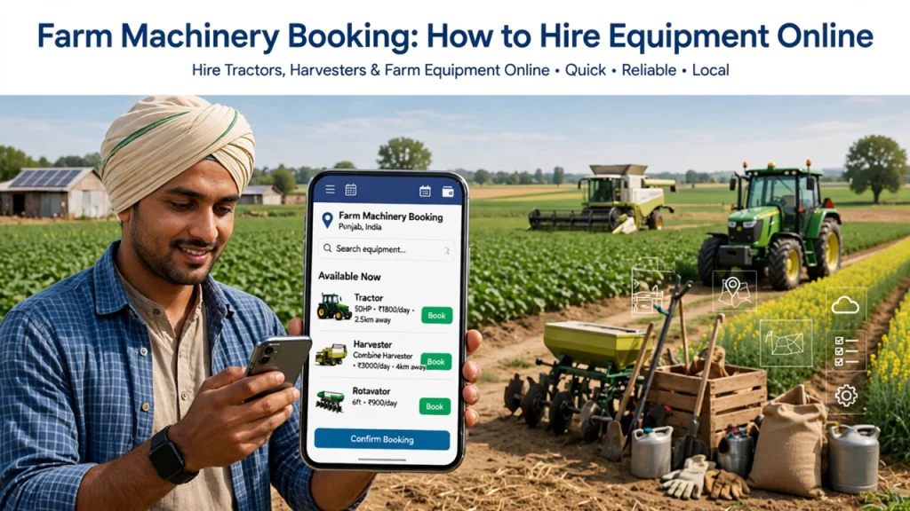 Farm Machinery Booking How to Hire Equipment Online