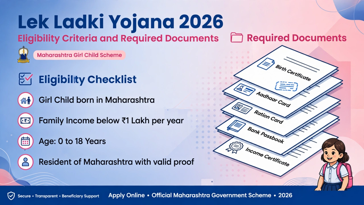 Lek Ladki Yojana 2026 Eligibility Criteria and Required Documents