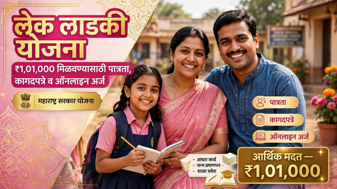 लेक लाडकी योजना Lek Ladki Yojana Marathi ₹1,01,000 मिळवण्यासाठी पात्रता, कागदपत्रे व ऑनलाइन अर्ज
